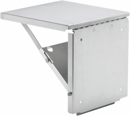 Folding Shelf 12 x 12 Inch Brushed Stainless Steel 304, Max Load 68 lbs