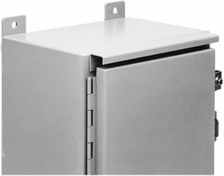 Drip Shield Kit for 24 Inch Single-Door Enclosures, Steel, Gray, NEMA 12