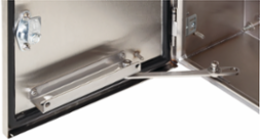 Stainless Steel Door Stop Kit for Wall-Mount Enclosures, Fits Type 12 Enclosure