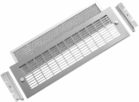 Exhaust Grille & Filter, 5.75 x 19 Inch, Brushed Stainless Steel 304