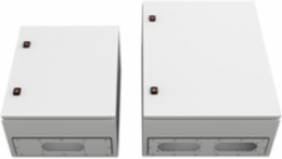 Adapter Gland Plate 2x342x128mm, Lt Gray, Steel, 1.4mm Thickness
