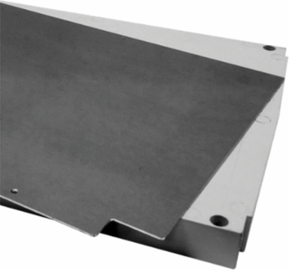 ARIA Front Plate 38.98x30 Inch, 0.08 Inch Thickness, Mill Finish, Aluminum