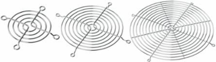 Finger Guard for 4 Inch Compact Axial Fan, Chrome Plated Steel