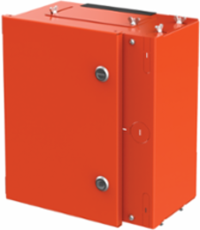 Small, Internal Disconnect Shield, 13.5x12x6.5in, Safety Orange, Steel