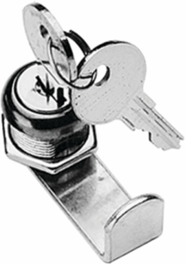 Steel Latch Kit for Type 1 Enclosure, Chrome Plated, 23 Inch x 25 Inch