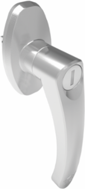 Keylock Latch Kit for 1-Pt Type 12 Enclosure, Steel, Brushed Chrome, CCW