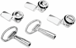 Type 4/12 Enclosure Latch Kit, Steel, Unpainted, Chrome Plated, 0.2 lb