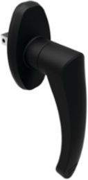 1-Door Type 12 Enclosure Latch Kit, Non-Locking, 36-48 Inch Height, Black Steel