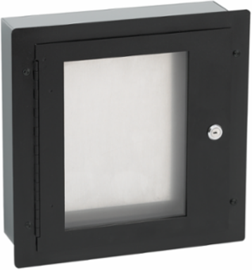 Locking Window for Pull Box Type 1, 12 Inch x 12 Inch, Black Steel, NEMA 1