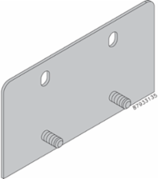 Mounting Bracket Kit 14 Inch Steel Gray with Hardware, Powder Coated