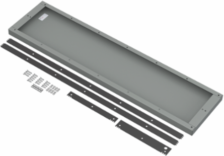 End Plates 84.12x24.12 Inch, Steel, Powder Coated, Grit 12 NEMA Rating