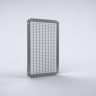 Telequick Mounting Panel, AMT, 370x250x2mm, Galvanized, Mild Steel