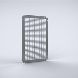 Telequick Mounting Panel, AMT, 570x450x2mm, Galvanized, Mild Steel