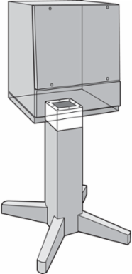 Pedestal Extension, 6.00x8.00x8.00, Brushed, SS304