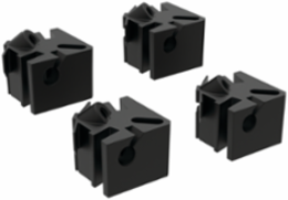 PolyPro Adjustable Panel Block Kit, .38x.50x.50, Black, Polymide