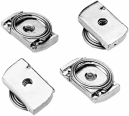 Top-Grip Clamping Nut Package, 1/4-20 Quantity 20, Plated, Mild Steel