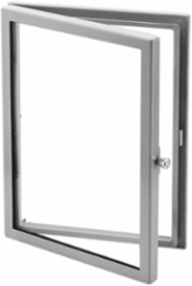 Hinged Window Kit Type 12 30 Inch x 24 Inch x 1.49 Inch Steel, Gray