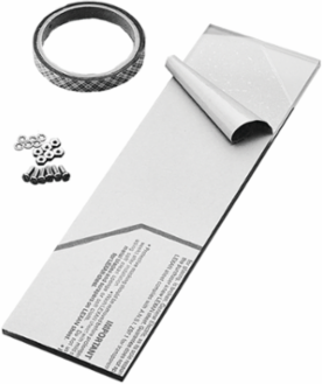 Frameless Window Kit 5.50 Inch x 3.00 Inch Polycarbonate, Transparent, Weight 0.18 lb