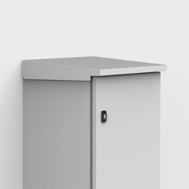 Rain Hood, ARF, 60x500x210mm, Light Gray, Mild Steel