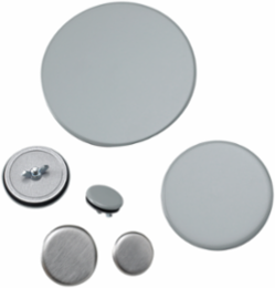 Hol-Sealers Hole Seal, 2.19 Inch Diameter, Gray Mild Steel, Powder Coated