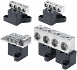 Splitter Box Block Assembly, 85 amps, Brushed, Aluminum