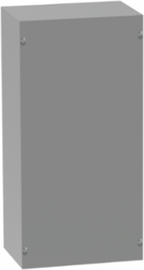 Screw-Cover Enclosure Type 1 no Knockouts, 30x30x12, Gray, Steel