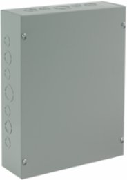Screw-Cover Enclosure Type 1 with Knockouts, 6x6x6, Gray, Steel