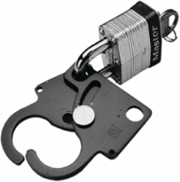 Dual-Access Safety Lockout, Red, Steel with 10 Inch Chain