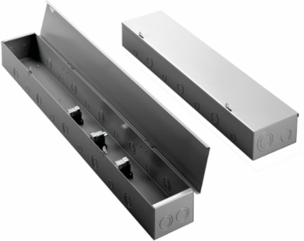 Splitter Trough Type 1 3-wire 400 amps, 60x10x6, Gray, Steel