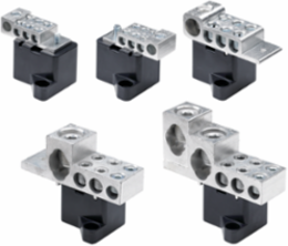 Splitter Trough Block Assembly, 600V 85A 14-1 kcmil, Brushed, Aluminum