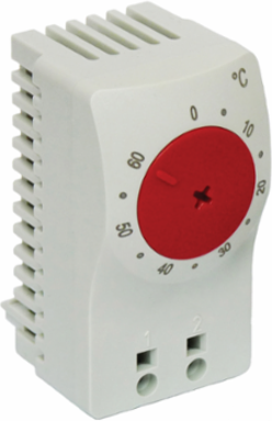 Temperature Control Switch, 2.36x1.30x1.62, Lt Gray, Plastic, Closed F