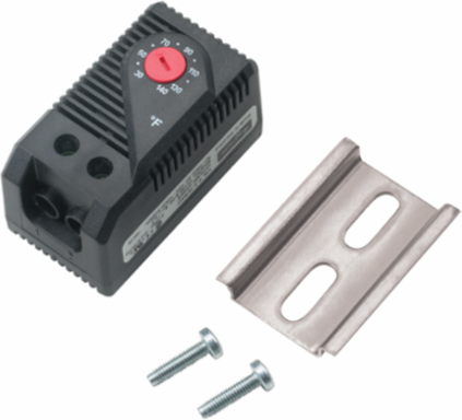 Temperature Control Switch for Fans, 2.37x1.31x1.55, Black, Plastic