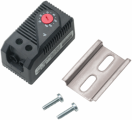 Temperature Control Switch for Fans, 2.37x1.31x1.55, Black, Plastic