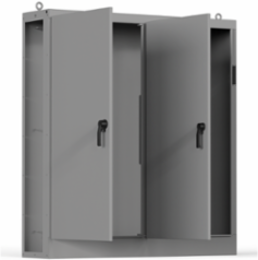 Universal Free-Stand Left Side Open, 72.13x78.5x18.11, Gray, Steel, Univ CO
