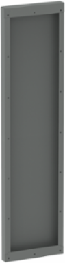 Universal Free-Stand Formed End Plate, 84.13x24.13x2.50, Gray, Steel