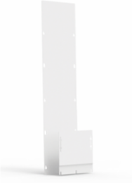 Universal Free-Stand Barrier Panel, 90.13x17.64, White, Steel