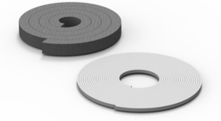 Cable Entry Foam and Bottom Plate Gaskets, 30x25x6000mm Foam, Smooth Matte