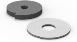 Cable Entry Foam and Bottom Plate Gaskets, 30x25x6000mm Foam, Smooth Matte