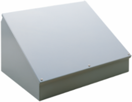 Consolet Enclosure Type 12, 16.00 x 20.00 x 11.09 Inch, Gray, Steel, NEMA 12