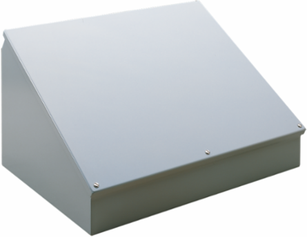 Consolet Enclosure Type 12, 8.00x8.00x7.09 Inch, Gray ANSI 61, Steel, IP65