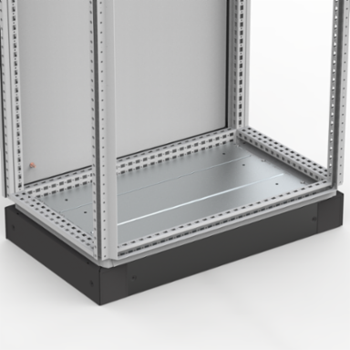 Steel Bottom Plate 400x800mm, Zinc Plated, 1mm Thickness