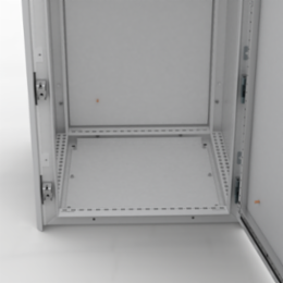 Aluminium Bottom Plate 600x600mm RAL 7035, 2mm Thickness