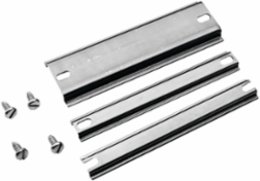 Compact DIN Type Rail 360mm Steel, 1mm Thickness, Plated Finish