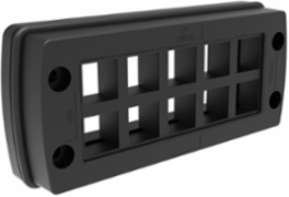 Cable Entry Panel 153x70x20mm, Black, IP66 Rated, Plastic