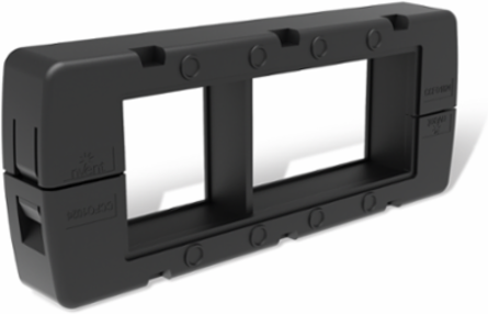 Cable Entry Plate, 64 x 126 x 24mm, Black, Plastic, IP66 Protection