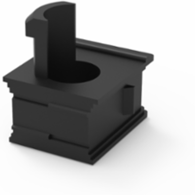 Open Cable Grommet for 3 Inch Cables, Black Thermoplastic Rubber, IP54 Protection