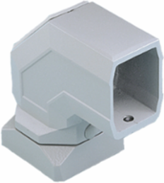 Compact Series 2 Flange Elbow Coupling 45x60mm Aluminum Lt Gray IP55