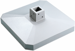 Compact Series 4 Pedestal Base, 3.15 Inch x 3.15 Inch, Aluminum