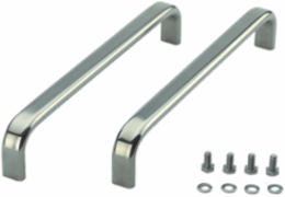Stainless Steel Handle for HMI Enclosures 261x19x45mm, Brushed Finish