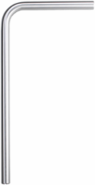 CS480 L-Shaped Tube 1000x500mm Stainless Steel Polished IP66